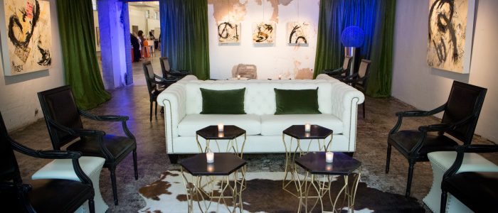Event lounge setup in the Nook at Gallery 874 | Event Venue | Event Rental | Event Space | Gallery 874 | Atlanta, GA